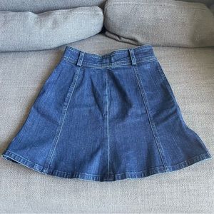 Club Monaco blue denim skirt